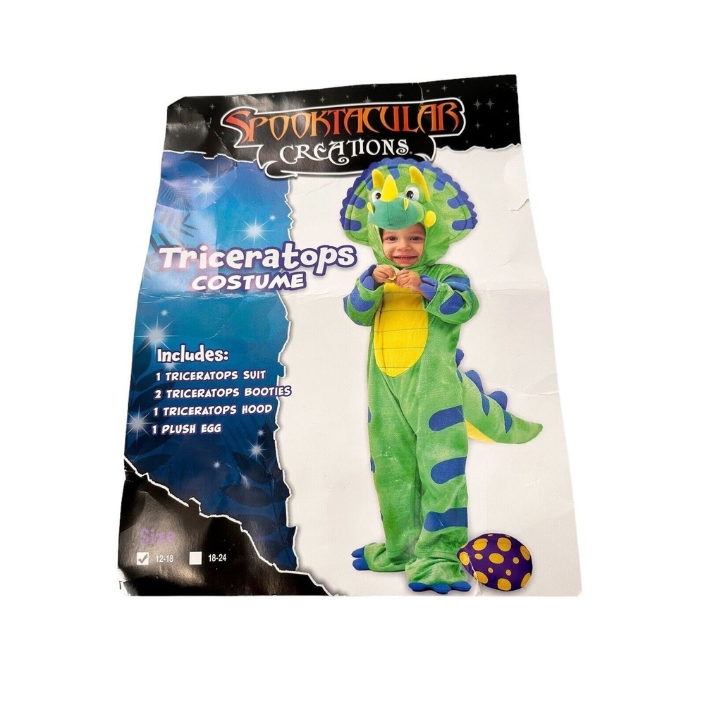 Triceratops Dinosaur Costume 18M Spooktacular Creations Halloween Toddler‎ Baby